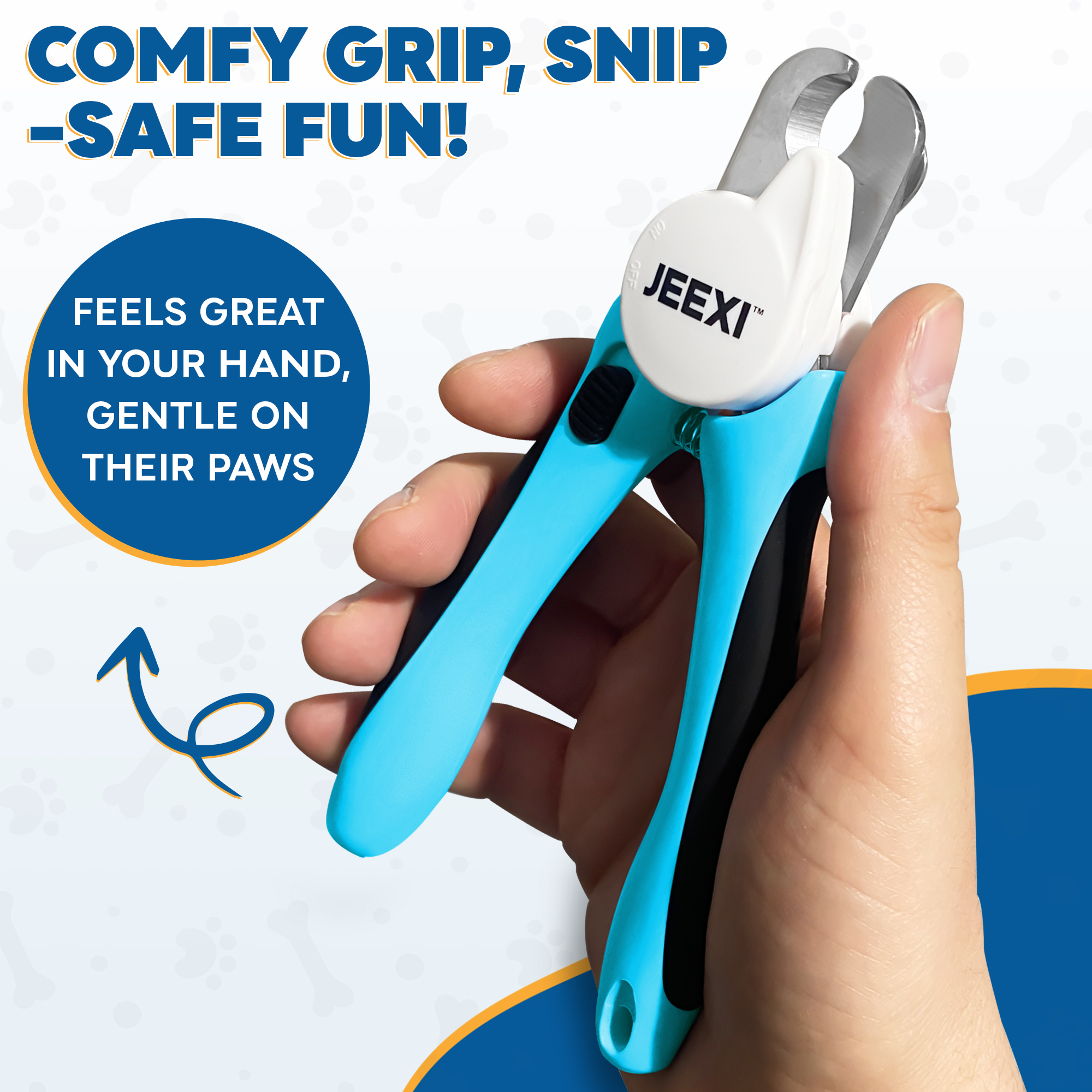 JEEXI LED Dog Nail Clippers with Light – Quick Sensor for Safe & Easy Trimming, Sharp Blades for Thick Nails, Prevent Over-Cutting – Pet Nail Trimmer