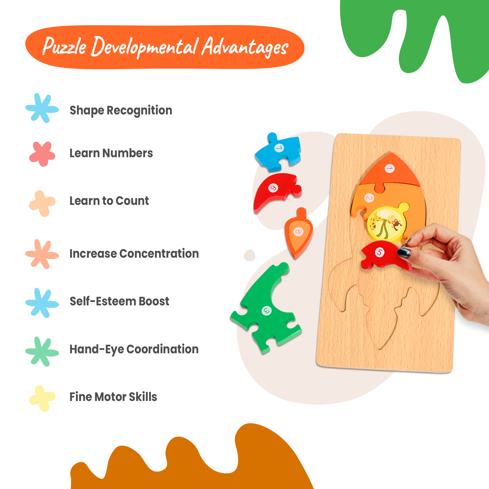 4 Pack - Montessori Wooden Puzzles + Coloring Book for Toddlers 2 3 4 5 Years Old, Vehicles Jigsaw Learning Toys for Kids, Children, Early Educational Co2