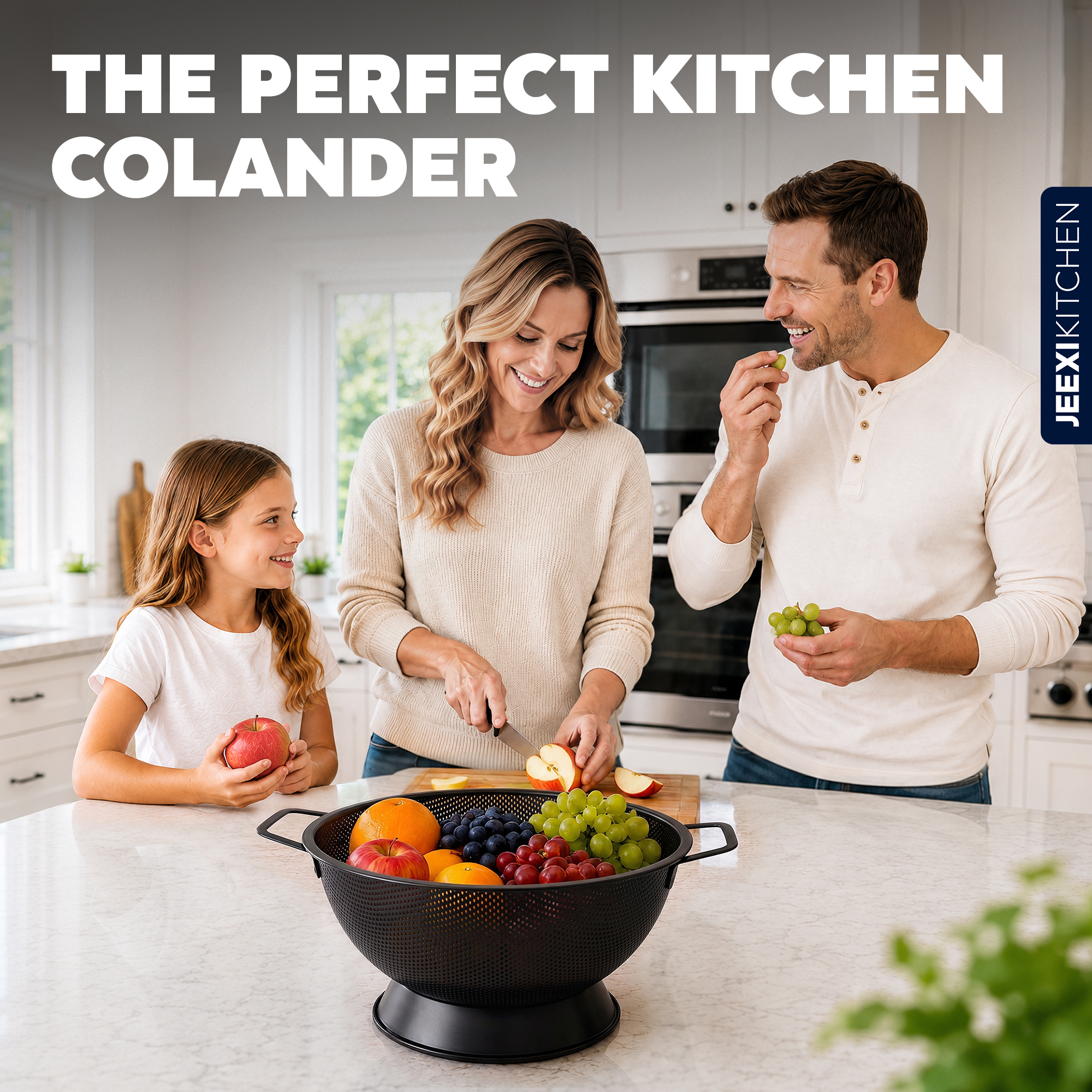 Stainless Steel Colander for Kitchen by JEEXI 1